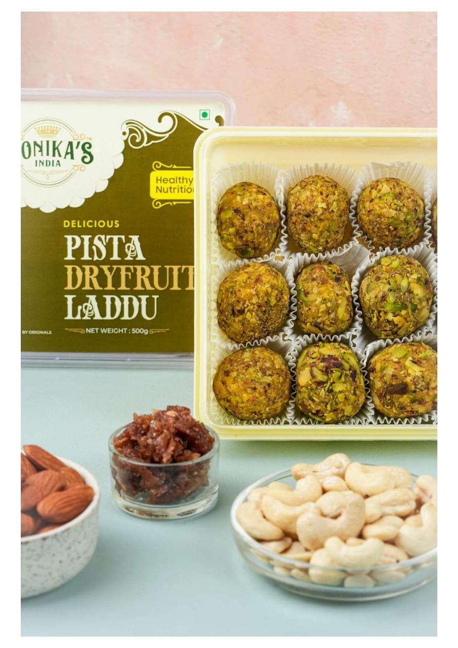 Pista Dry Fruit Laddoo (500 grams)