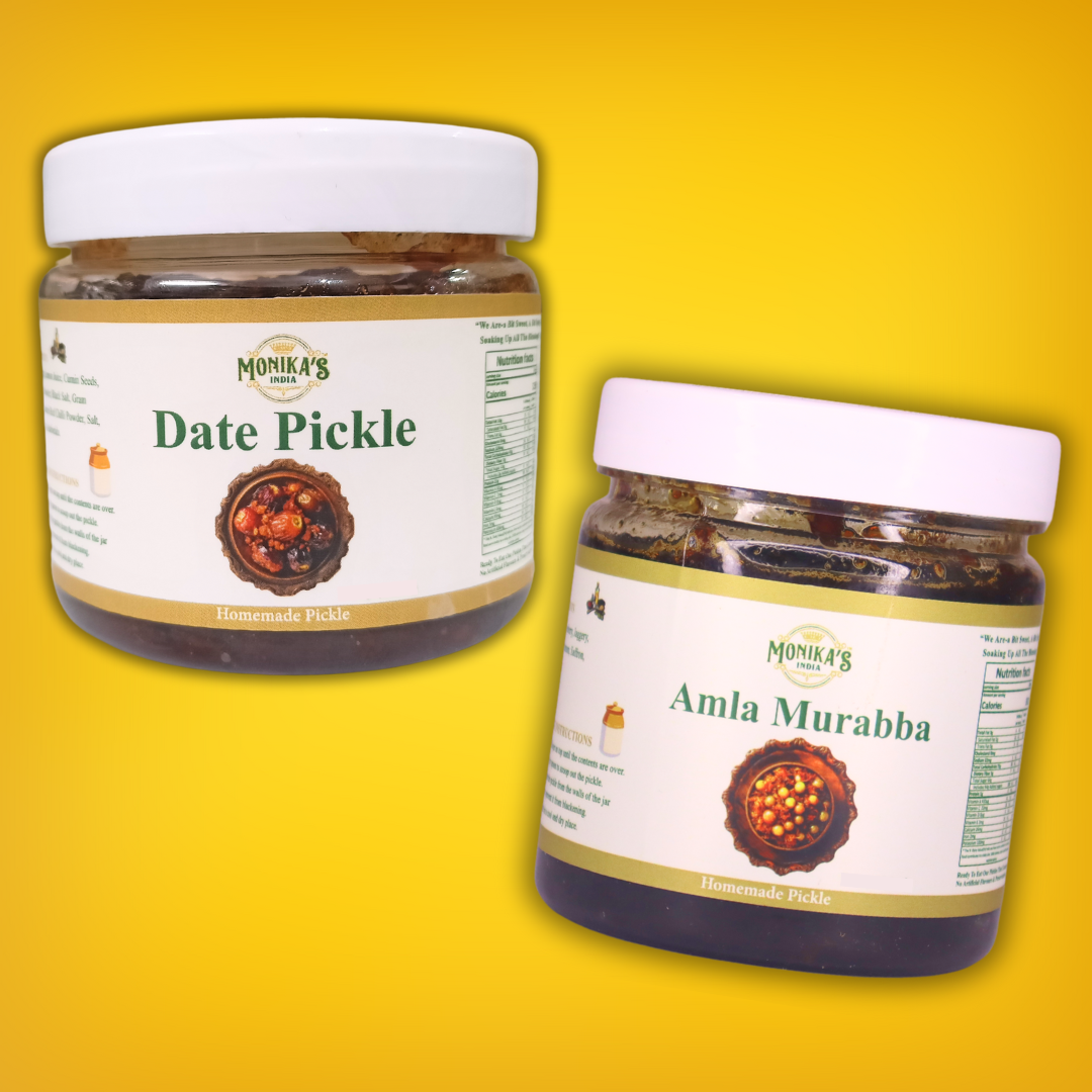 Amla Murabba & Date Pickle Combo Pack - Sweet & Rich Indian Delights