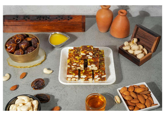 Khajur Anjeer Delight - Date and Anjeer Barfi (500 grams)