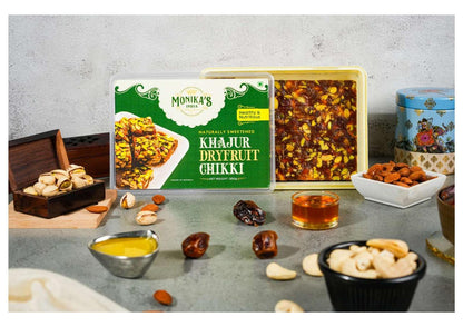Khajur Dry Fruit Chikki - Date Barfi (500 grams)